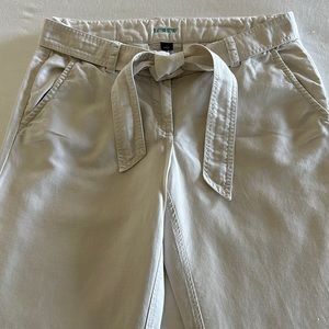 J Crew City Fit Wide Leg Linen Pants Size 2